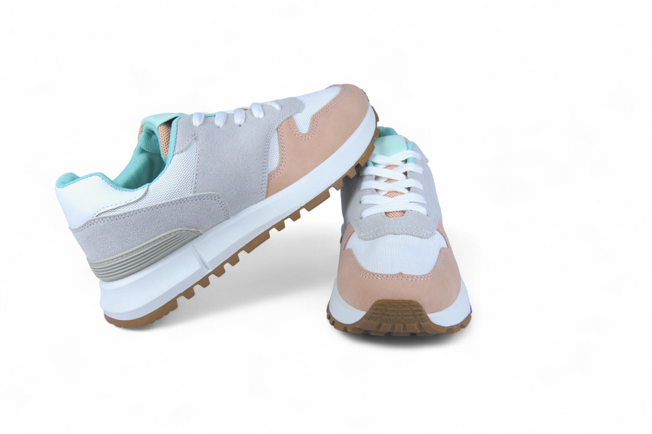 Tenis Elisa Blanco con rosa