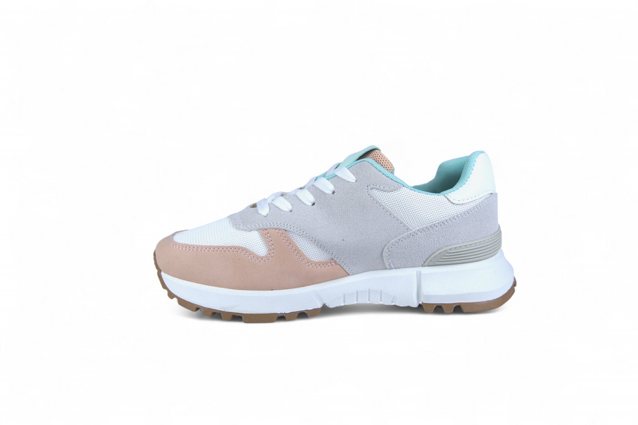 Tenis Elisa Blanco con rosa