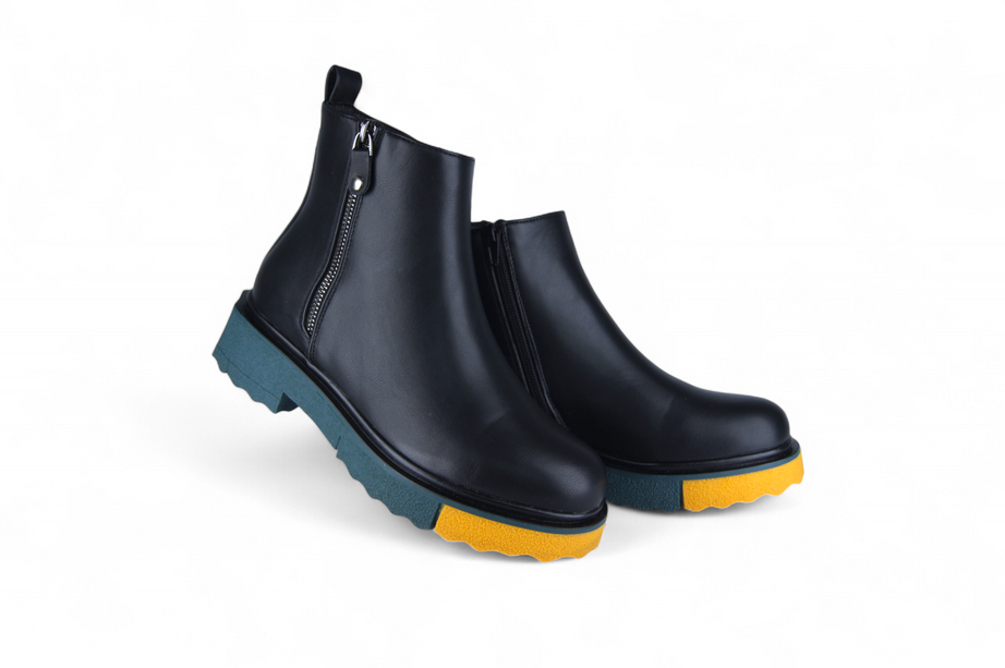 Botines Caeli Corta Negro