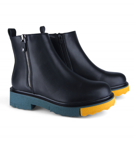Botines Caeli Corta Negro