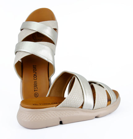 Sandalia Nia Beige