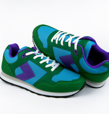 Tenis Kaori Verde con azul