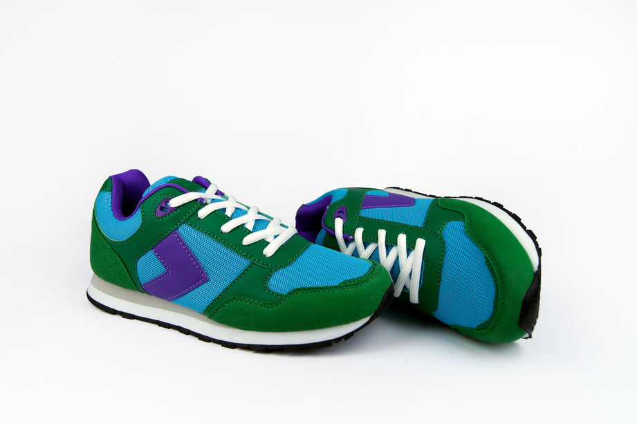 Tenis Kaori Verde con azul