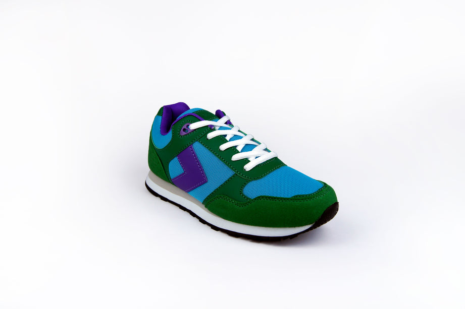 Tenis Kaori Verde con azul