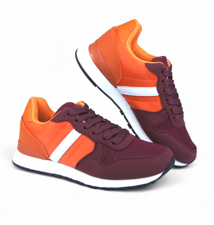 Tenis Saba Rojo con naranja
