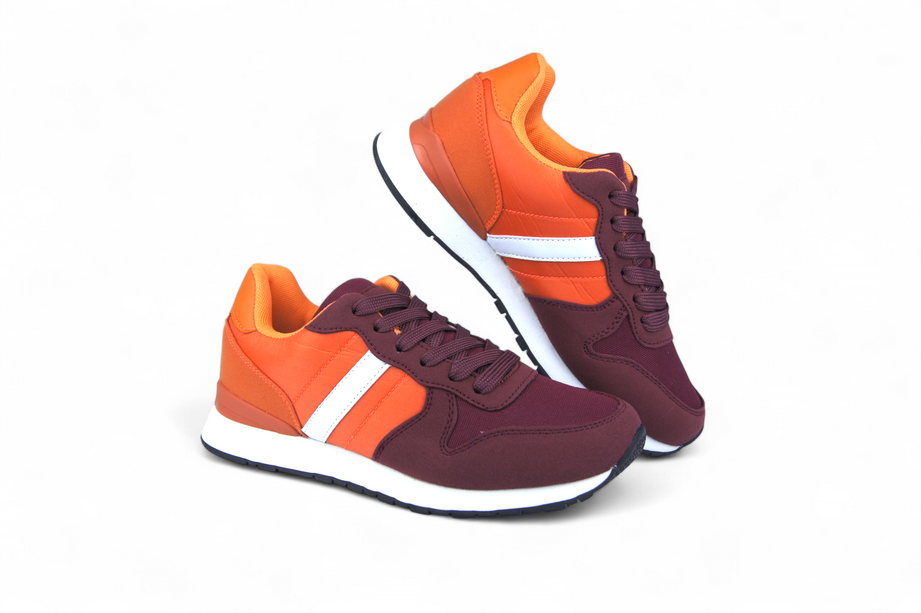 Tenis Saba Rojo con naranja