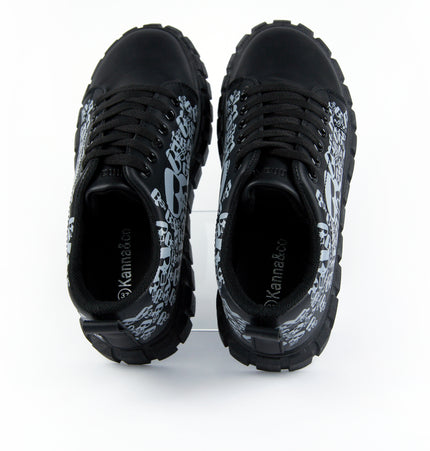 Tenis Jessi Negro estampado
