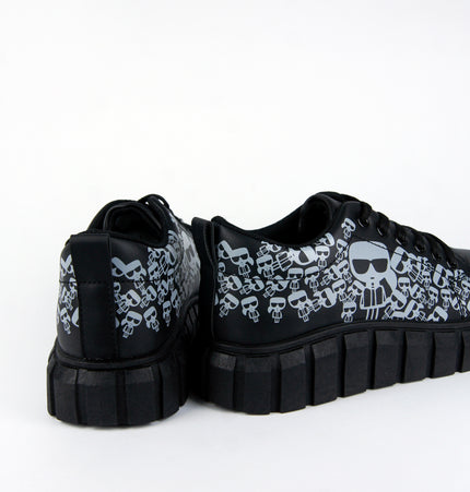 Tenis Jessi Negro estampado