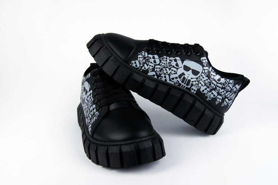 Tenis Jessi Negro estampado