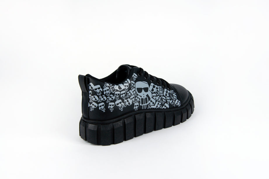 Tenis Jessi Negro estampado