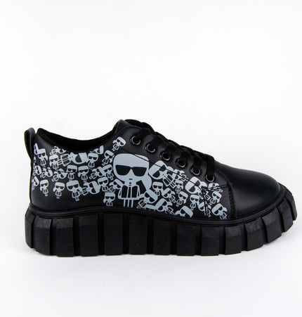 Tenis Jessi Negro estampado